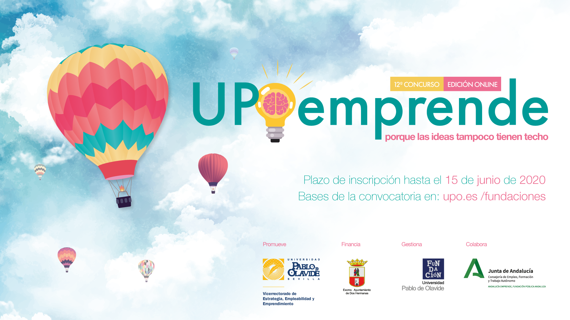 Nueva convocatoria de UPOEMPRENDE, el concurso de La Universidad Pablo de Olavide dirigido a universitarios con espíritu emprendedor